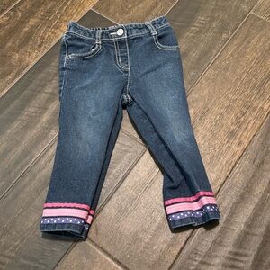 EUC Gymboree Ribbon Cuff Denim Jeans